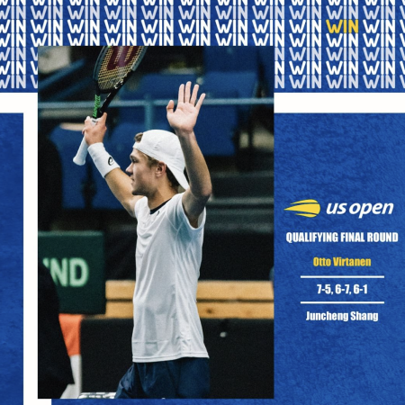 Tennis: Otto Virtanen pelasi itsensä US Openiin!