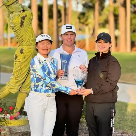 Biologinen mies voitti naisten golfkisan – lähellä saada karsintakortin naisten ammattilaiskiertueelle!